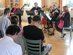 Ensemble Cantabile spielt in der Tageswerkstätte