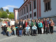 Die Ausflugsgruppe vor der Basilika Mariazell