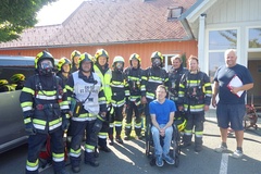 Die Freiwillige Feuerwehr St. Stefan i. R. bei der Brandschutzübung