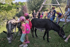 Kinder beim Ferienprogramm der Pfarre